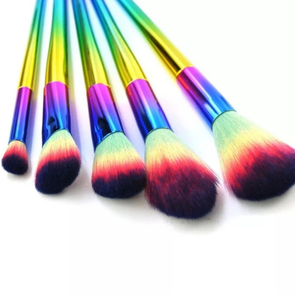 ♥ LAST ONE ♥ RAINBOW 🌈OMBRE Brush Set NEW ♥ - Picture 2 of 6